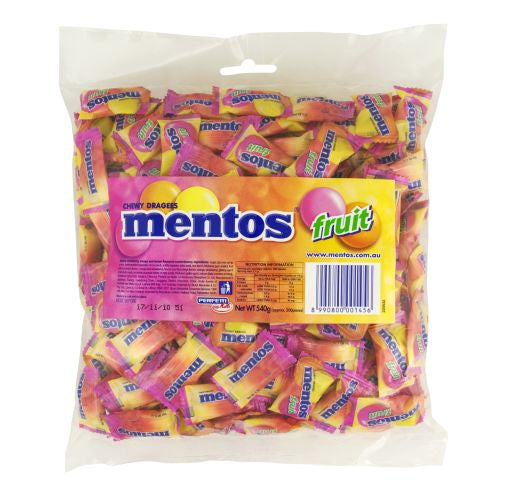 Mentos Pillow Pack Fruit 540g