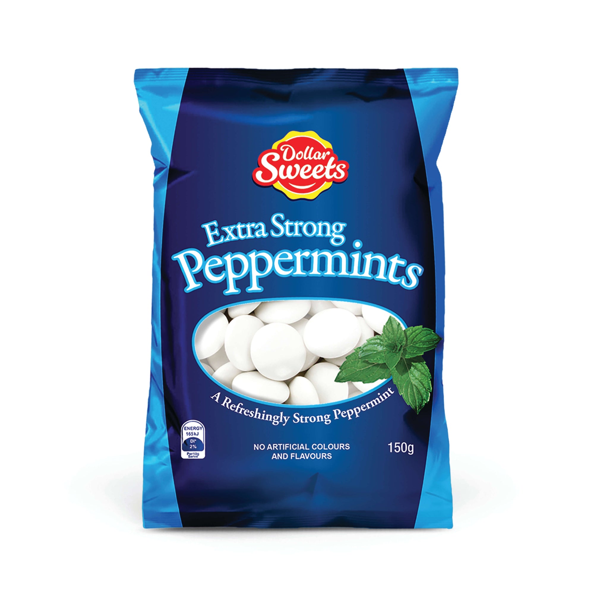 Dollar Sweets Peppermints Extra Strong 150g bag