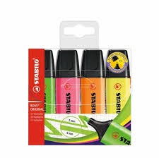 Stabilo Boss Highlighter Assorted 4pk