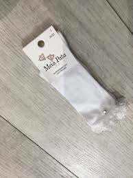 Meia Pata Socks Knee High Lace & Pearl Ivory Size 000
