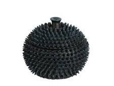 Spike Bowl With Lid Black Large 18cm