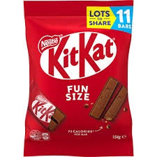 Nestle KitKat Milk Chocolate Mini Bars Share Pack 154g 11pk