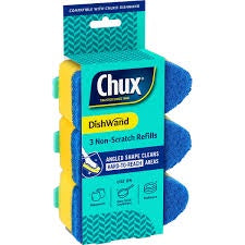 Chux Dishwand Non Scratch Refill 3pk