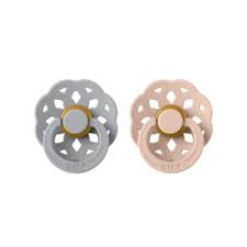 Bibs Pacifier 2 pk Size 1 Cloud/Blush