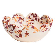 Sage & Clare Petal Bowl Nougat Terrazzo