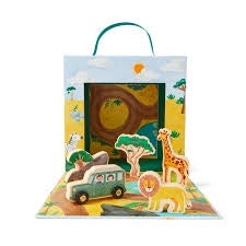 Wooden Safari Playbox 25 piece