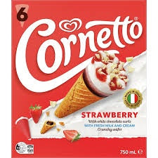 Cornetto Strawberry 6pk