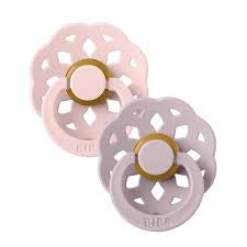 Bibs Pacifier Size 1 Blossom/Dusky Lilac 2pk