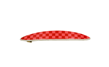 Maya Barrette Pink & Red Checker