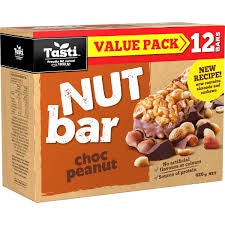 Tasti Nut Bar Choc Peanut 420g 12pk