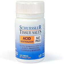 Schuessler Tissue Salts Nat Phos Acid Neutraliser Tablets 125pk