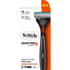 Schick Mens Razor Quattro Titanium Kit ea