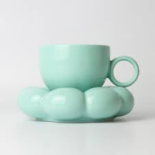 Sage & Cooper Lottie Mug & Saucer Blue