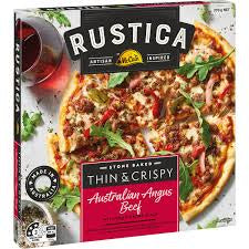 McCain Rustica Pizza Thin & Crispy Australian Angus Beef 370g