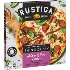 McCain Rustica Pizza Thin & Crispy Salami & Four Cheese 335g