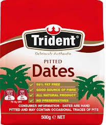 Trident Pitted Dates 500g