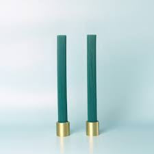 Sage & Cooper Australian Place Column Pillar Candle Eucalyptus Patchouli Emerald