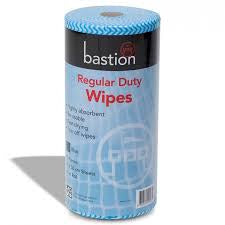 Bastion Heavy Duty Wipes Blue 30X50cm 90 sheets