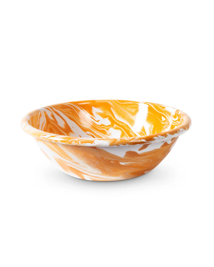 Kip & Co Enamel Bowl Golden Marble 16x6cm