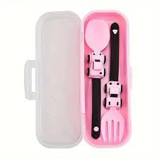 Childrens Cutlery Set Pink