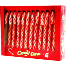 Xmas Star Candy Cane Red White 144g