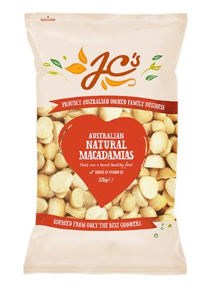 JCs Macadamias Natural Australian 375g