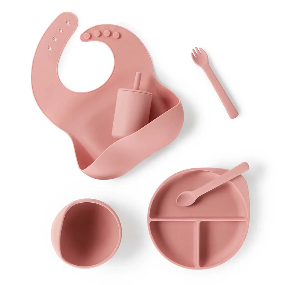 Snuggle Hunny Silicone Meal Kit Rose