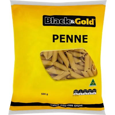 Black & Gold Short Pasta #18 Penne 500g