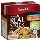 Campbells Stock Real Chicken Salt Reduced 250ml