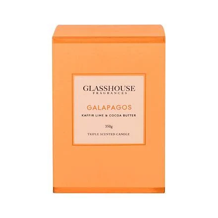 Glasshouse Candle Galapagos Kaffir Lime & Cocoa Butter 350g