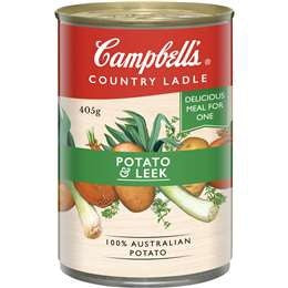 Campbells Country Ladle Soup Potato & Leek 405g*