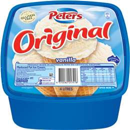 Peters Ice Cream Vanilla Original 4L