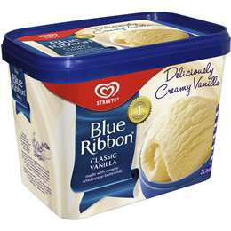 Streets Blue Ribbon Ice Cream Vanilla 2L