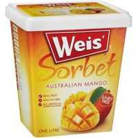 Weis Sorbet Tub Mango 1L