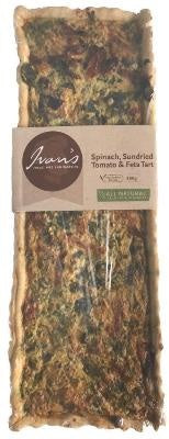 Ivans Tart Spinach Sundried Tomato & Feta 800g