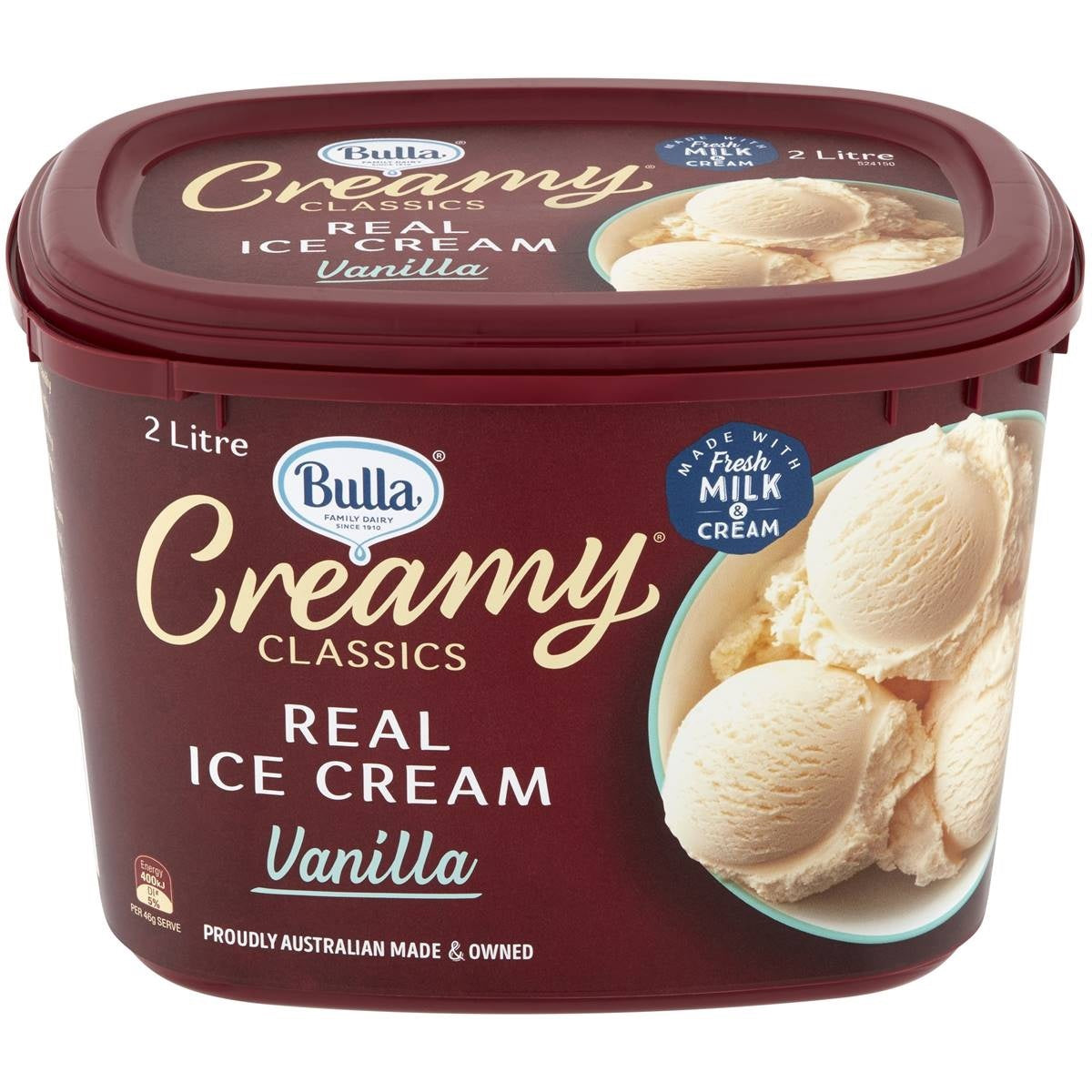 Bulla Ice Cream Vanilla 2L