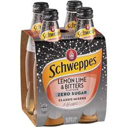 Schweppes Lemon Lime Bitters Zero Sugar 300ml 4pk