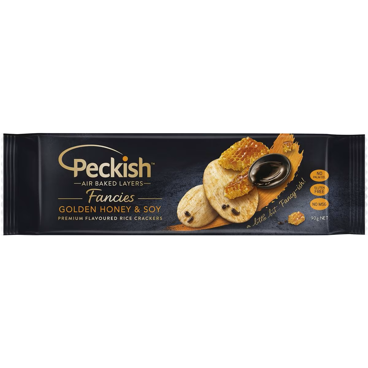 Peckish Fancies Golden Honey Soy Rice Crackers 90g