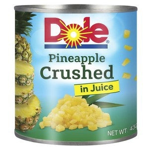 Dole Pineapple Crushed In Juice 432g