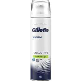 Gillette Sensitive Skin Soothing Shave Gel Aloe Vera 195g