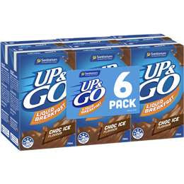 Sanitarium Up&Go Liquid Breakfast Choc Ice 6pk