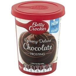 Betty Crocker Creamy Deluxe Frosting Chocolate 400g