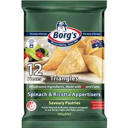 Borgs Triangles Spinach Cheese 360g