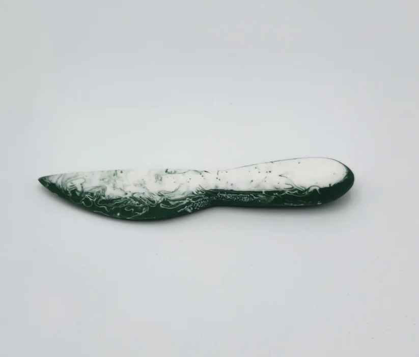 Resin Knife & Spreader Hierba Herb Green Small