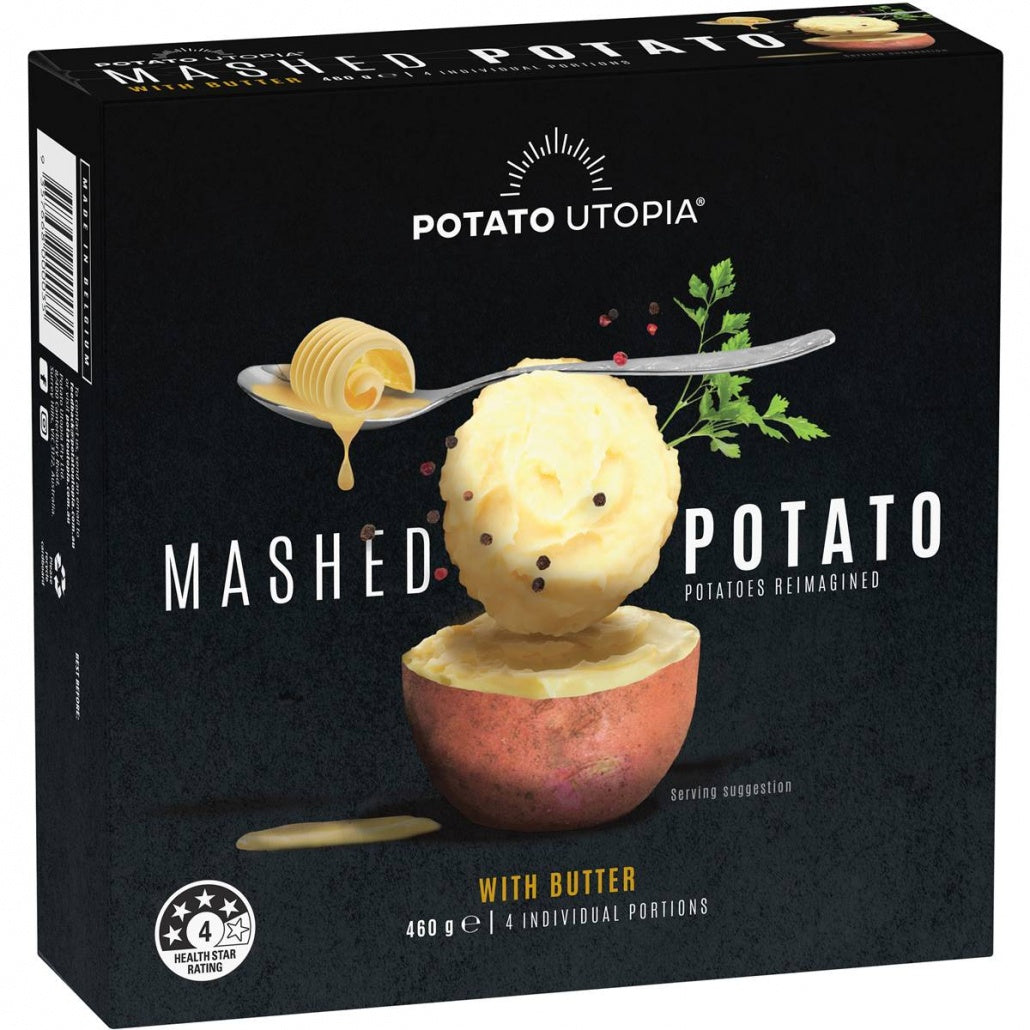 Potato Utopia Mashed Potato 460g 4pk