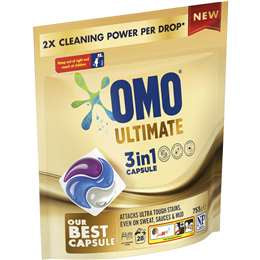 OMO Ultimate Laundry 3 in 1 Capsules 753g 28pk