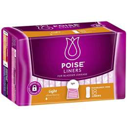 Poise Liners Light 18pk