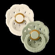 Bibs Pacifier 2 pk Size 1 Boheme Ivory / Sage