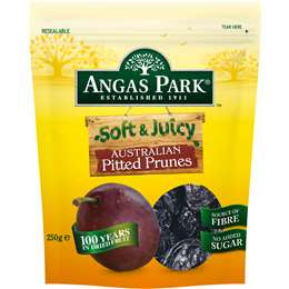 Angas Park Soft & Juice Pitted Prunes 250g