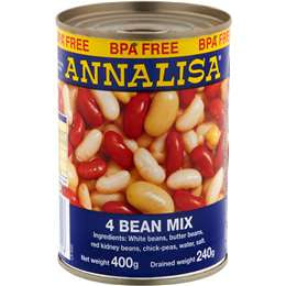 Annalisa Beans Four Mix 400g